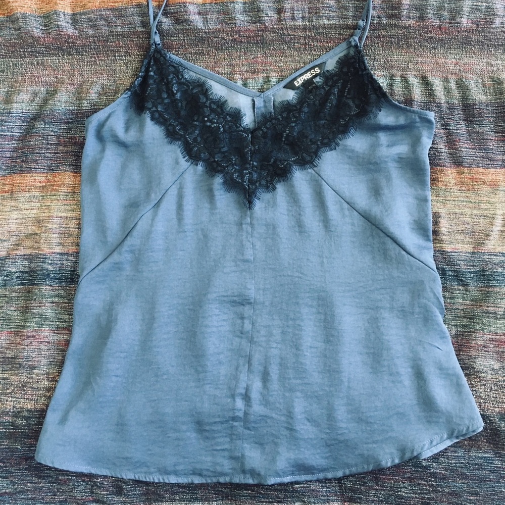 Silk and lace appliqué camisole